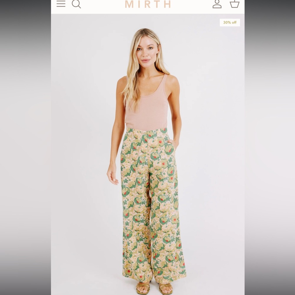 Mirth Tivot Pant in Rose Bloom.